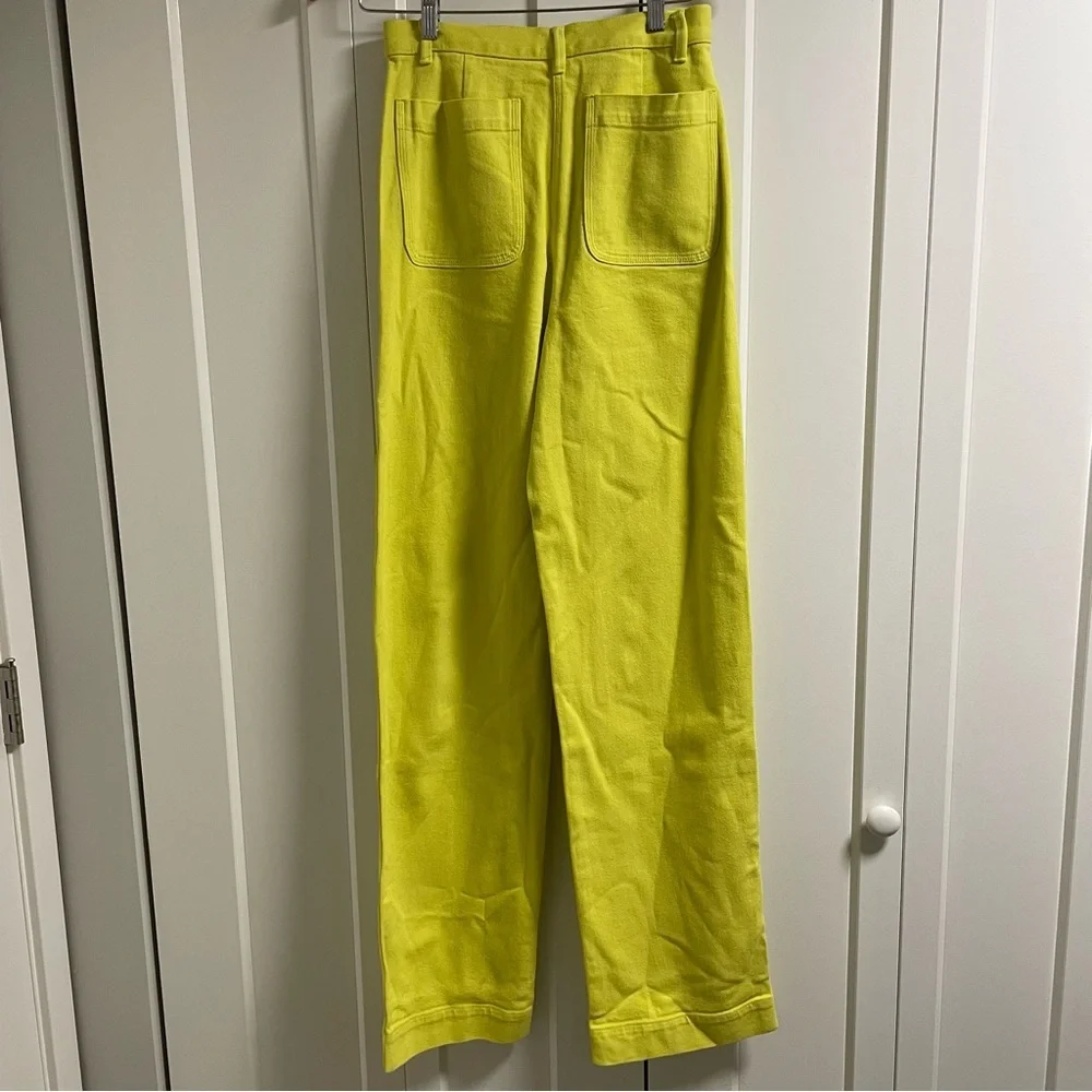 Wilfred Le Fou Iven Pant Neon Denim Jean Carpenter Cargo Utility Long Longline - Picture 3 of 6